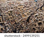 Cordoba, Spain: Aerial view the famous Cordoba old town famous for its narrow streets in Andalusia in southern Spain.