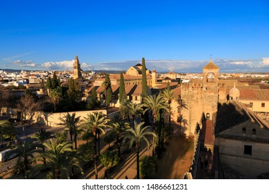 Cordoba,Spain,2,2014;Gardens, Buildings And View Of The Alcazars Of The Catholic Monarchs