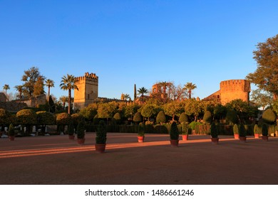 Cordoba,Spain,2,2014;Gardens, Buildings And View Of The Alcazars Of The Catholic Monarchs