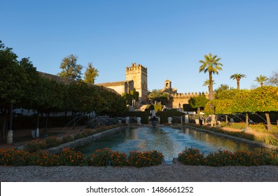 Cordoba,Spain,2,2014;Gardens, Buildings And View Of The Alcazars Of The Catholic Monarchs