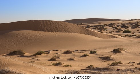 Cordon Of Sand Dunes In Mauritania, Between Nouadhibou And Nouakchott. Wonderful Landscape.