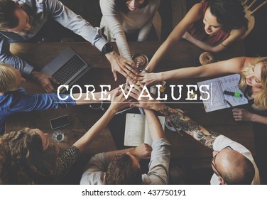 Core Values Ideology Principles Purpose Moral Policy Concept - Shutterstock ID 437750191