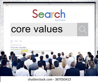 Core Values Principles Purpose Goals Concept Stock Photo 387050413 ...