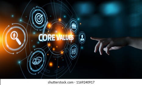 Core Values Responsibility Ethics Goals Company concept. - Shutterstock ID 1169240917