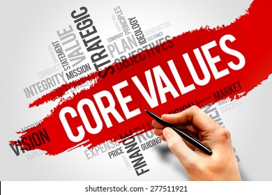 Core Values Set Fundamental Beliefs Ideals Stock Photo 277511921 ...