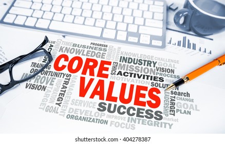 Core Values Word Cloud On Office Stock Photo 404278387 | Shutterstock