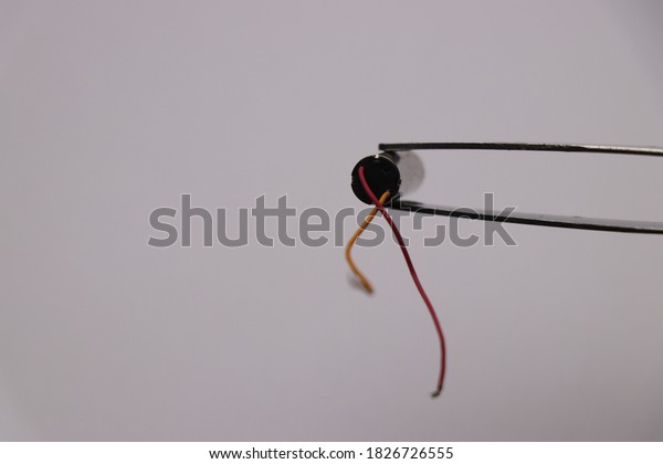 Coreless motor backside part with wires\
for connection. High speed dc motor for mini\
drones