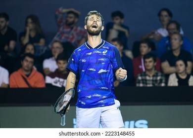 Corentin Moutet Of France During The Rolex Paris Masters, ATP Masters 1000 Tennis Tournament, On October 30, 2022 At Accor Arena In Paris, France.