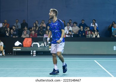 Corentin Moutet Of France During The Rolex Paris Masters, ATP Masters 1000 Tennis Tournament, On October 30, 2022 At Accor Arena In Paris, France.