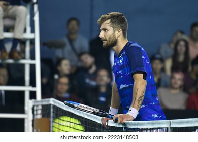 Corentin Moutet Of France During The Rolex Paris Masters, ATP Masters 1000 Tennis Tournament, On October 30, 2022 At Accor Arena In Paris, France.