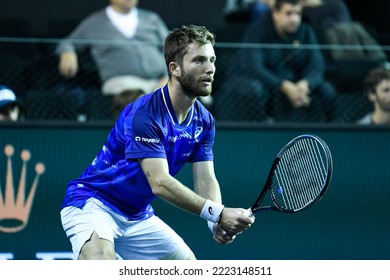 Corentin Moutet Of France During The Rolex Paris Masters, ATP Masters 1000 Tennis Tournament, On October 30, 2022 At Accor Arena In Paris, France.