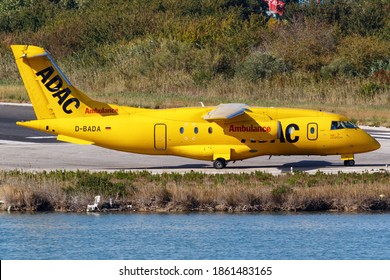 Corfu, Greece – 16. September 2017: ADAC Dornier 328Jet At Corfu Airport (CFU) In Greece.