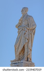 CORFU, GREECE, SEPTEMBER 28, 2019: Statue Of Ioannis Antonios Count Kapodistrias First President Of Independant Greece.