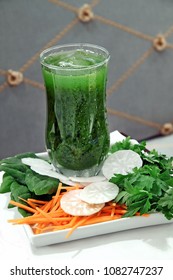 Coriander Juice, Watercress And Carrot