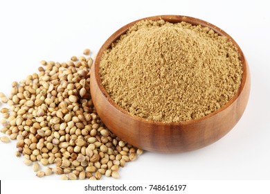 Indian Spices Coriander Powder Seeds Bowl Stock Photo 1725876328 ...