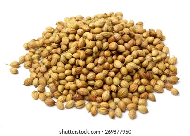 Coriander seeds on white background
 - Powered by Shutterstock