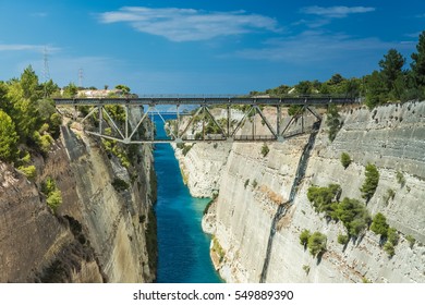 The Corinth Canal In Greece