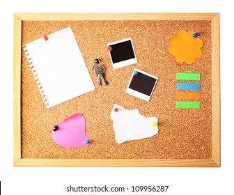 Cork Board With Notes