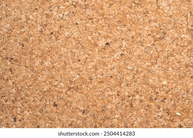 Cork board with wood chips