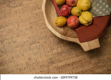 Cork Floor In The Interior Of The Apartment