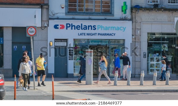 Cork, Ireland - 03-04-2021 | Phelans Pharmacy in\
Cork City Centre.