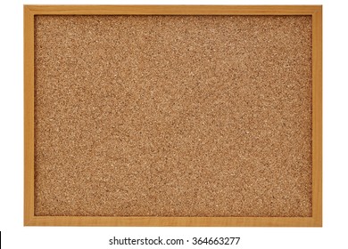 corkboard, bulletin board with a wooden frame