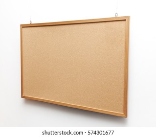 The cork-board on white background - Shutterstock ID 574301677
