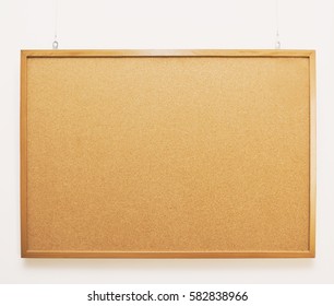 The cork-board on white background - Shutterstock ID 582838966