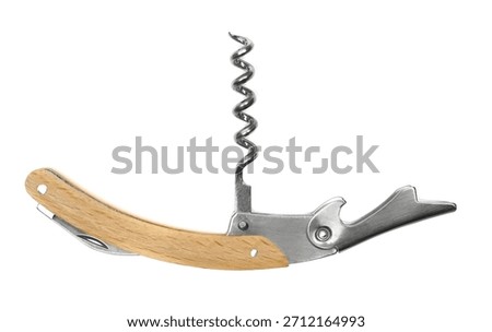 Corkscrew isolated on white background