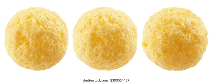 corn ball, isolated on white background, clipping path, full depth of field - Shutterstock ID 2300054457