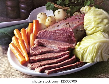 Corn Beef And Cabbage On St Patrick's Day