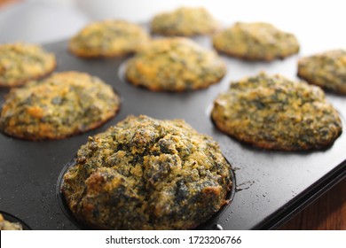 Corn Bread Muffins In A Baking Mold