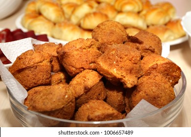 Corn Bread Muffins On A Plate