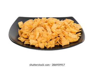 Corn Chips On White Background