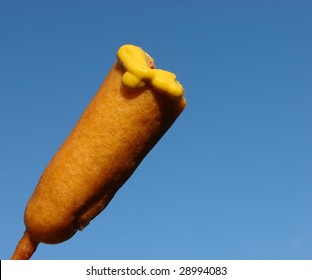 Corn Dog With Mustard