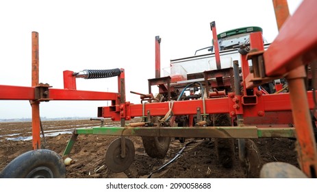 Corn Planter In The Field, North China