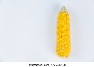 Corn  in the pod isolated from corn field on white background.