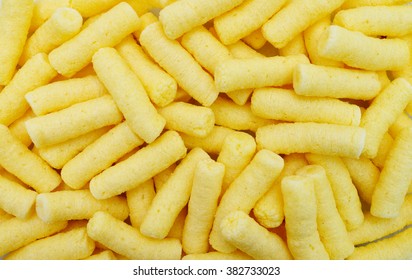 corn puffs snack food texture pattern background