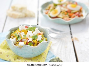 Corn Salad With Feta Cheese