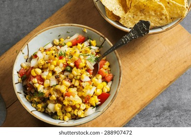 Corn Salsa Overhead View