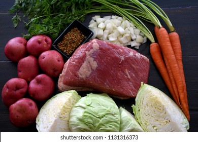 Corned beef and cabbage ingredients