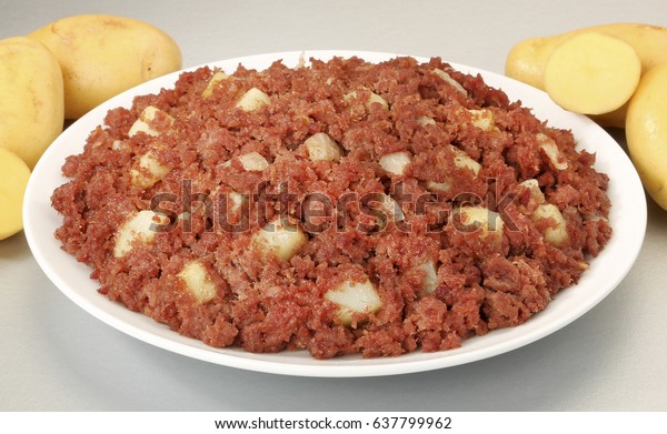 Corned Beef Hash Serving Suggestion Stock Photo Edit Now 637799962