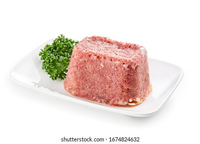 Corned Beef On A White Plat