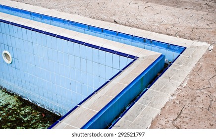 Corner Of A Derelict Swimming Pool In Turkey