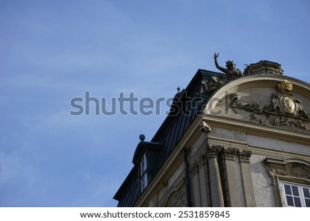 Corner facede of danish castle