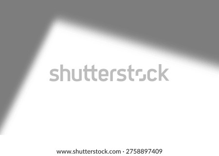 Corner frame shadow overlay effect. Minimalist architectural geometry shadow overlay silhouette, perfect for branding mockup and promotion