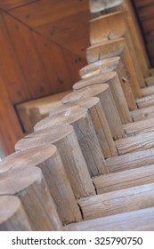 Corner of the house from  logs