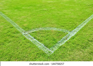 Corner Kick In Food Ball Stadium