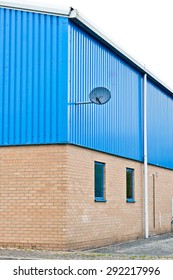 Corner Of A Modern Warehouse Building In The UK