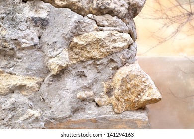 Corner Stone Wall Close-up